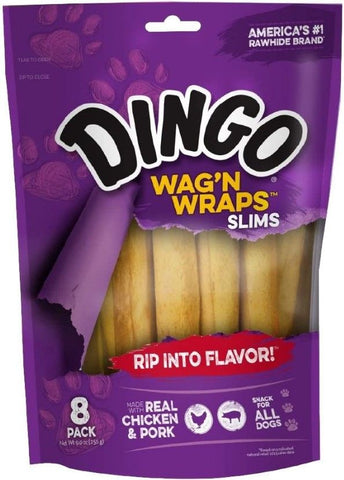 Dingo Wag'n Wraps Chicken & Rawhide Chews (No China Sourced Ingredients)