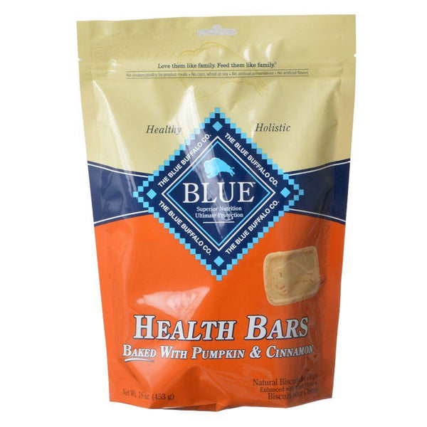 Blue Buffalo Health Bars Dog Biscuits - Baked with Pumpkin & Cinnamon