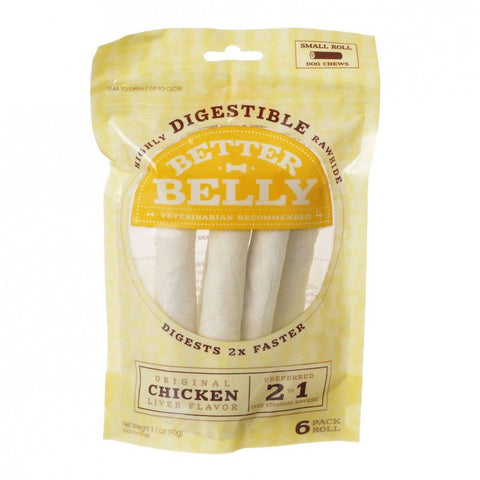 Better Belly Rawhide Chicken Liver Rolls - Small