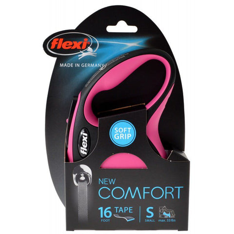 Flexi New Comfort Retractable Tape Leash - Pink