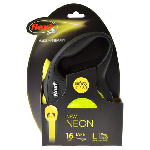 Flexi New Neon Retractable Tape Leash