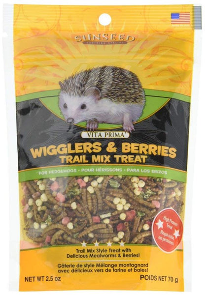 Sunseed Vita Prima Wigglers & Berries Trail Mix Hedgehog Treat