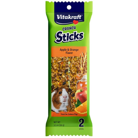 Vitakraft Crunch Sticks Guinea Pig Treats - Apple & Orange Flavor