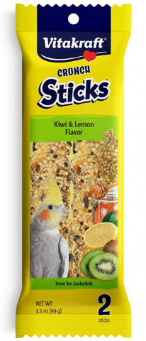 Vitakraft Crunch Sticks Kiwi & Lemon Cockatiel Treats