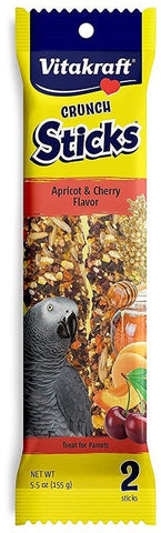Vitakraft Crunch Sticks Apricot & Cherry Parrot Treats