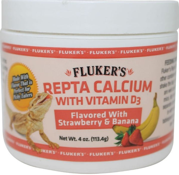 Flukers Strawberry Banana Flavored Repta Calcium
