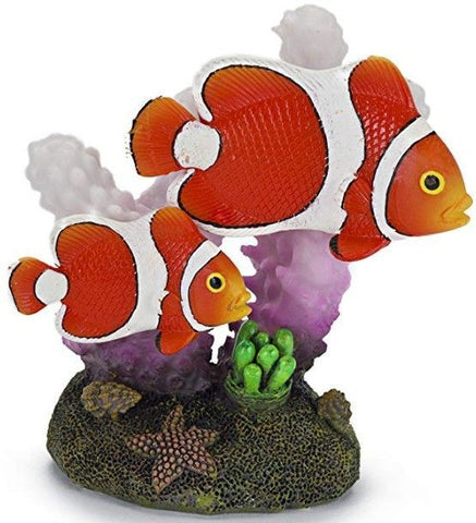 Penn Plax Clown Fish and Coral Aquarium Ornament