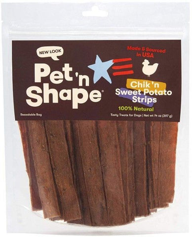 Pet 'n Shape Natural Chik 'n Sweet Potato Strips Dog Treats
