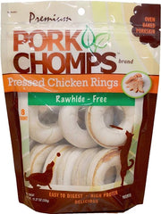 Pork Chomps Pressed Chicken Rings Dog Treats