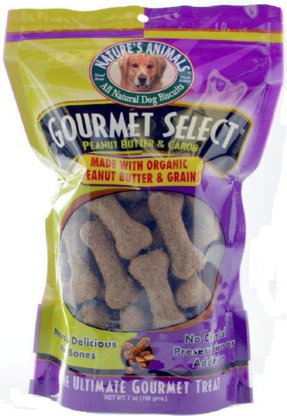 Natures Animals Gourmet Select Peanut Butter and Carob Mini