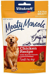 Vitakraft Meaty Morsels Mini Chicken Recipe with Beef and Carrots Dog Treat