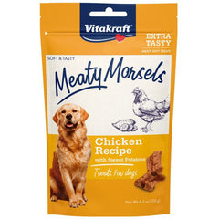 Vitakraft Meaty Morsels Mini Chicken Recipe with Sweet Potato Dog Treat