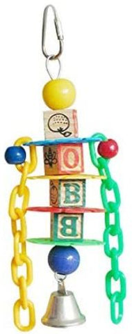 AE Cage Company Happy Beaks Petite Learning Blocks Assorted Bird Toy