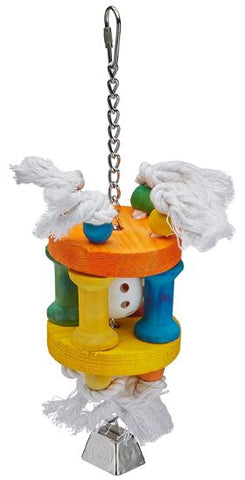 AE Cage Company Happy Beaks Wiffle Ball in Solitude Assorted Bird Toy