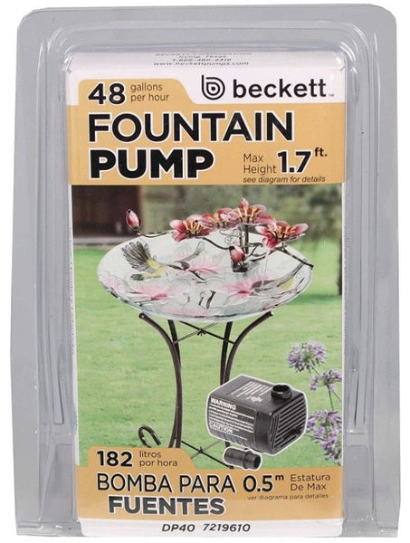 Beckett Crystal Pond and Fountain Water Pump