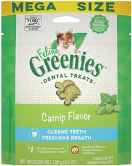 Greenies Feline Natural Dental Treats Catnip Flavor