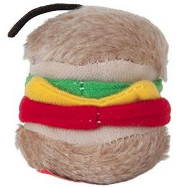 Petmate Booda Zoobilee Hamburger Plush Dog Toy