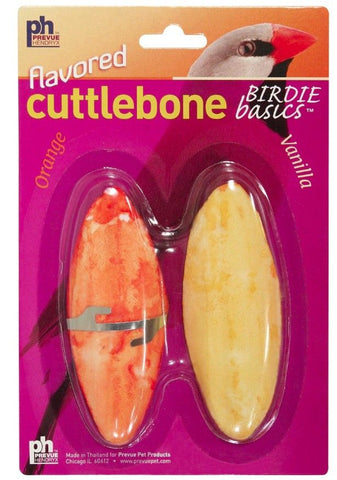 Prevue Birdie Basics Flavored Cuttlebone Orange and Vanilla Small 4" Long
