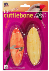 Prevue Birdie Basics Flavored Cuttlebone Orange and Vanilla Small 4" Long