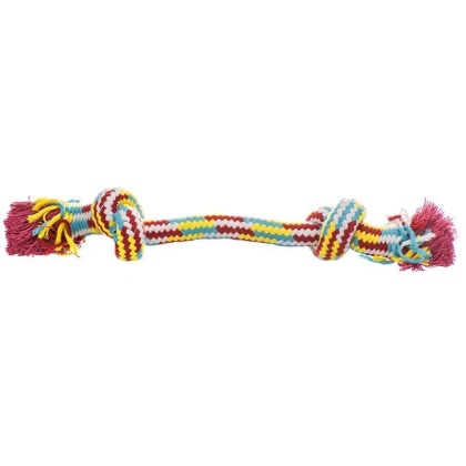 Flossy Chews Braidys 2 Knot Rope Bone - Small - 9